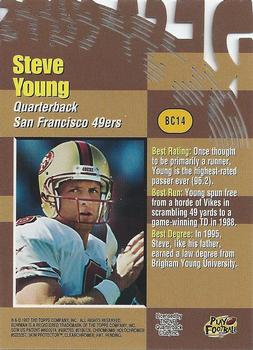1997 Bowman's Best - Cuts #BC14 Steve Young Back