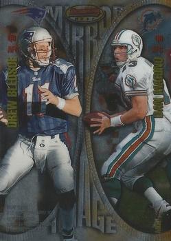 1997 Bowman's Best - Mirror Images #MI2 Steve Young / Tony Banks / Dan Marino / Drew Bledsoe Back