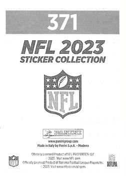 2023 Panini Sticker & Card Collection #371 Khalil Herbert Back