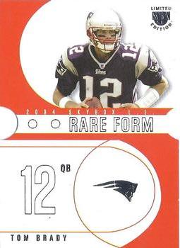 2004 SkyBox LE - Rare Form #4 RF Tom Brady Front