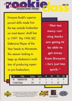 1997 Collector's Choice #19 Dwayne Rudd Back