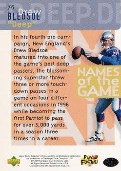 1997 Collector's Choice #76 Drew Bledsoe Back