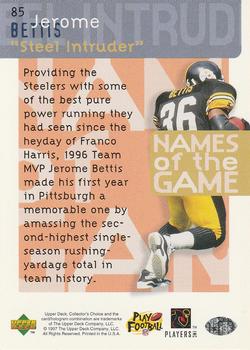 1997 Collector's Choice #85 Jerome Bettis Back