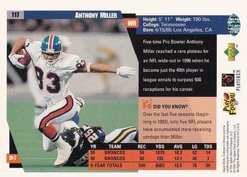 1997 Collector's Choice #117 Anthony Miller Back