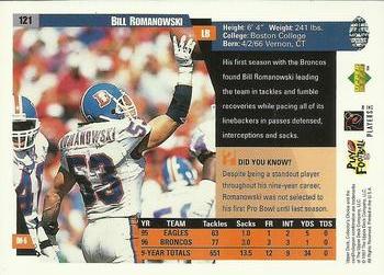 1997 Collector's Choice #121 Bill Romanowski Back