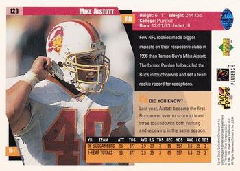 1997 Collector's Choice #123 Mike Alstott Back