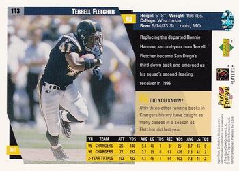 1997 Collector's Choice #143 Terrell Fletcher Back