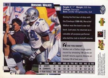 1997 Collector's Choice #161 Herschel Walker Back