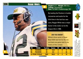 1997 Collector's Choice #226 Reggie White Back