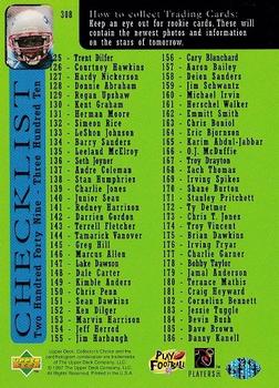 1997 Collector's Choice #308 Curtis Martin Back