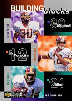 1997 Collector's Choice #381 Brian Mitchell / Gus Frerotte / Terry Allen / Sean Gilbert / Michael Westbrook Front