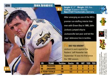 1997 Collector's Choice #479 John Jurkovic Back