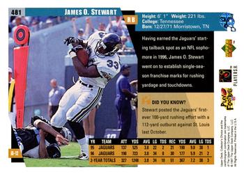 1997 Collector's Choice #481 James O. Stewart Back