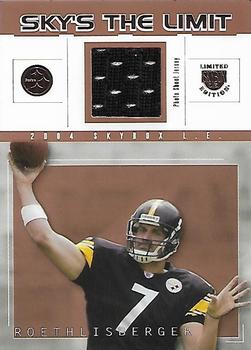 2004 SkyBox LE - Sky's the Limit Jerseys Copper #SL-BR Ben Roethlisberger Front