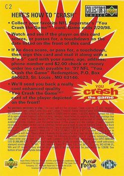 1997 Collector's Choice - You Crash the Game #C2 Dan Marino Back