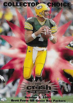 1997 Collector's Choice - You Crash the Game #C4 Brett Favre Front