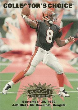1997 Collector's Choice - You Crash the Game #C6 Jeff Blake Front