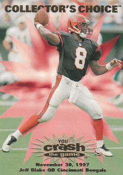 1997 Collector's Choice - You Crash the Game #C6 Jeff Blake Front