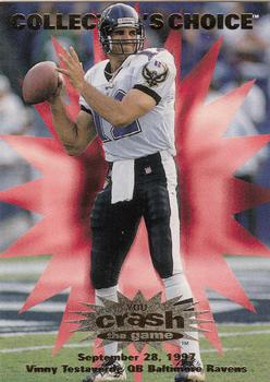 1997 Collector's Choice - You Crash the Game #C9 Vinny Testaverde Front