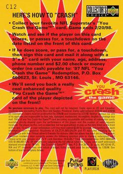 1997 Collector's Choice - You Crash the Game #C12 Terry Glenn Back