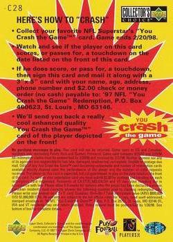 1997 Collector's Choice - You Crash the Game #C28 Curtis Martin Back
