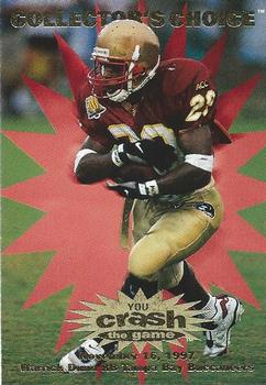 1997 Collector's Choice - You Crash the Game #C30 Warrick Dunn Front