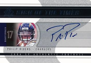 2004 SP Authentic - Sign of the Times #SOT-PR Philip Rivers Front