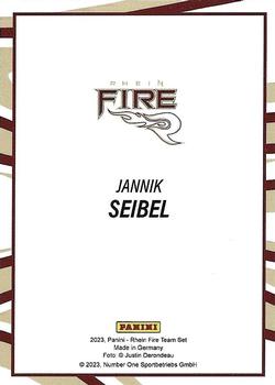 2023 Panini Rhein Fire #NNO Jannik Seibel Back