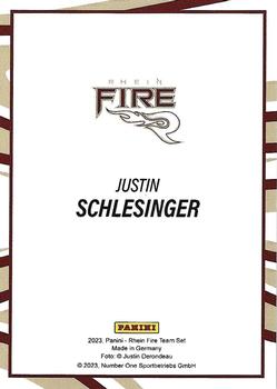 2023 Panini Rhein Fire #NNO Justin Schlesinger Back