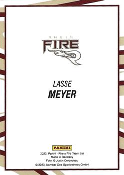 2023 Panini Rhein Fire - Red #NNO Lasse Meyer Back