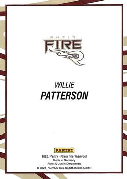 2023 Panini Rhein Fire - Red #NNO Willie Patterson Back