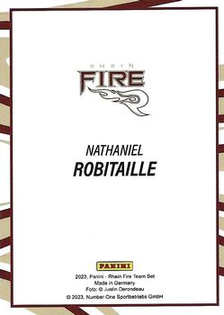2023 Panini Rhein Fire - Red #NNO Nathaniel Robitaille Back