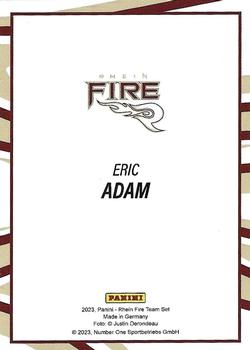 2023 Panini Rhein Fire - Red #NNO Eric Adam Back