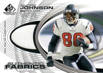 2004 SP Game Used - Authentic Fabrics #AF-AJ Andre Johnson Front