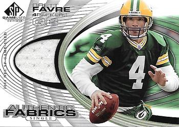 2004 SP Game Used - Authentic Fabrics #AF-BF Brett Favre Front