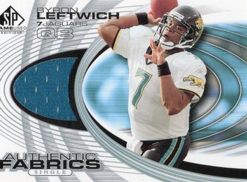 2004 SP Game Used - Authentic Fabrics #AF-BL Byron Leftwich Front
