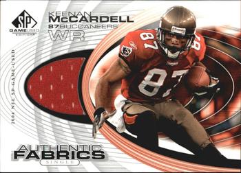 2004 SP Game Used - Authentic Fabrics #AF-KM Keenan McCardell Front
