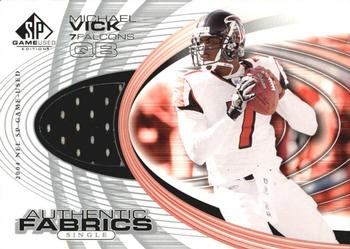 2004 SP Game Used - Authentic Fabrics #AF-MV Michael Vick Front