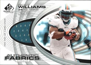 2004 SP Game Used - Authentic Fabrics #AF-RW Ricky Williams Front