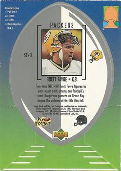 1997 Collector's Choice - Mini-Standee #ST20 Brett Favre Back