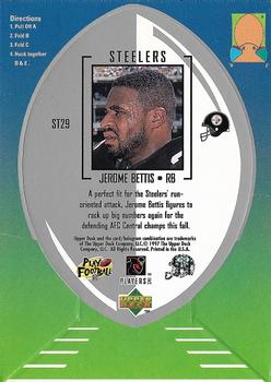 1997 Collector's Choice - Mini-Standee #ST29 Jerome Bettis Back
