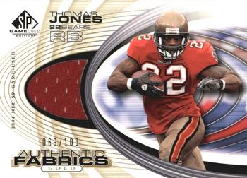 2004 SP Game Used - Authentic Fabrics Gold #AF-TJ Thomas Jones Front