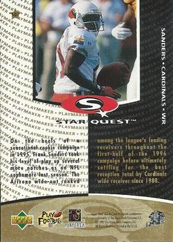 1997 Collector's Choice - StarQuest #SQ1 Frank Sanders Back