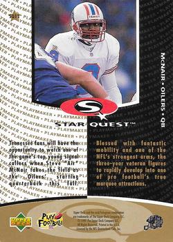 1997 Collector's Choice - StarQuest #SQ12 Steve McNair Back