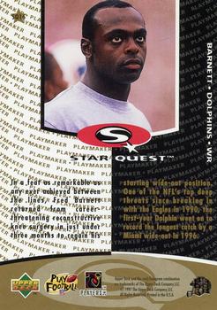 1997 Collector's Choice - StarQuest #SQ16 Fred Barnett Back
