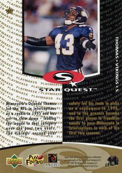 1997 Collector's Choice - StarQuest #SQ17 Orlando Thomas Back