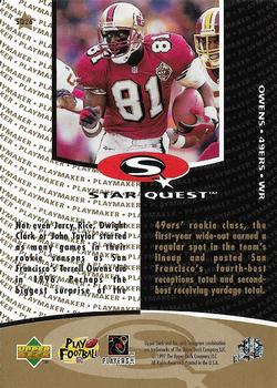 1997 Collector's Choice - StarQuest #SQ26 Terrell Owens Back