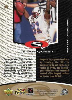 1997 Collector's Choice - StarQuest #SQ33 Chris Sanders Back
