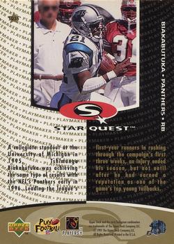 1997 Collector's Choice - StarQuest #SQ36 Tshimanga Biakabutuka Back