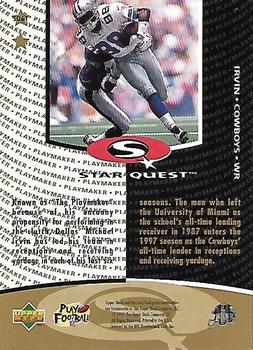 1997 Collector's Choice - StarQuest #SQ61 Michael Irvin Back